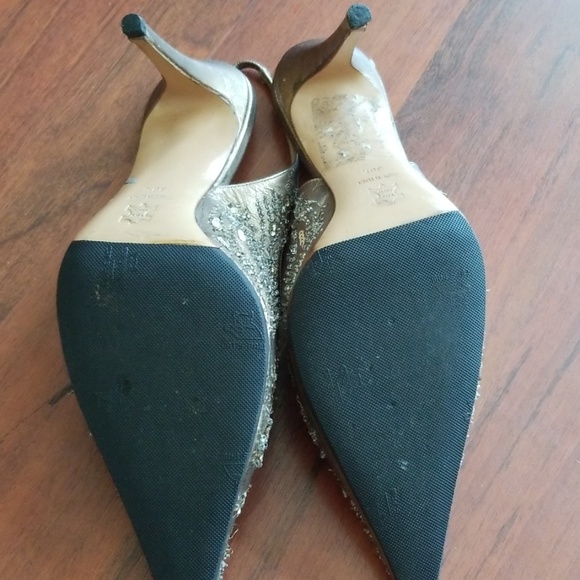 Badgley Mischka beaded high heels - Picture 4 of 8